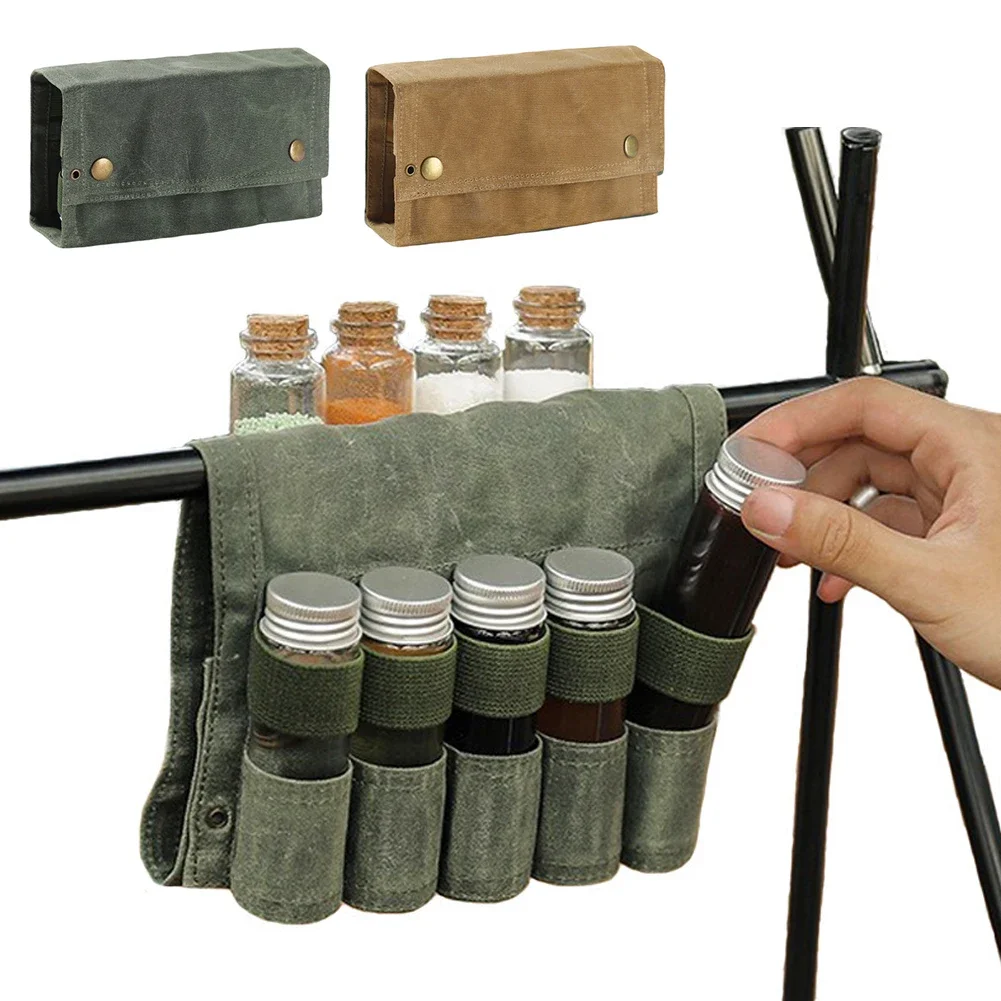 Portable Camping Picnic Seasoning Bottle Bag Pouch Condiment Jar Seasoning Bottle Holder Camping Spice Bottle Storage Bag Set
Portable Camping Picnic Seasoning Bottle Bag Pouch Condiment Jar Seasoning Bottle Holder Camping Spice Bottle Storage Bag Set