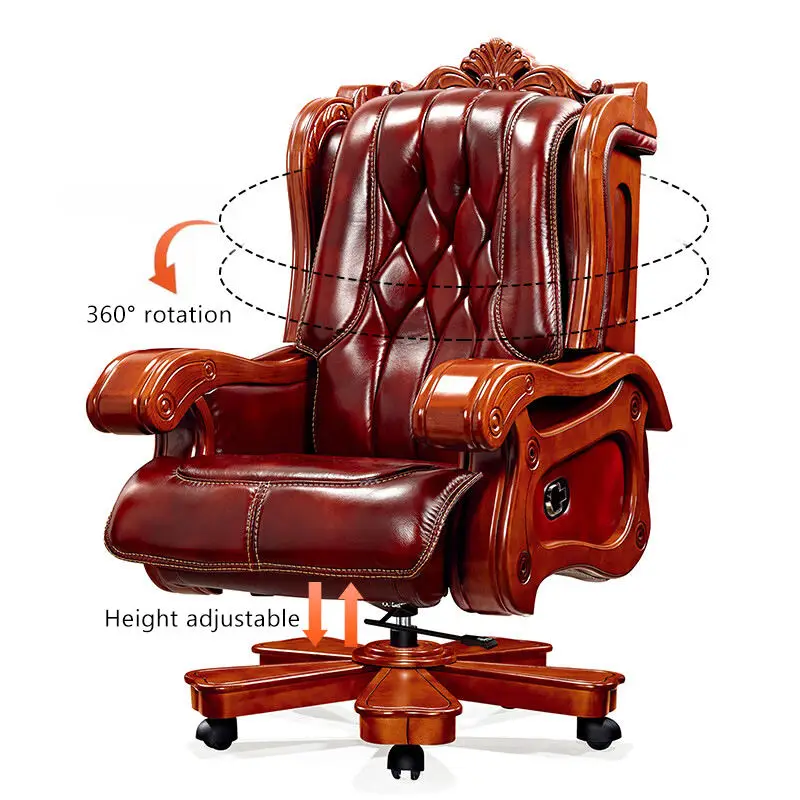 High Quality Chinese Style Leather Executive Solid Wood Chair Luxury boss President Business Leather Office Chair
High Quality Chinese Style Leather Executive Solid Wood Chair Luxury boss President Business Leather Office Chair