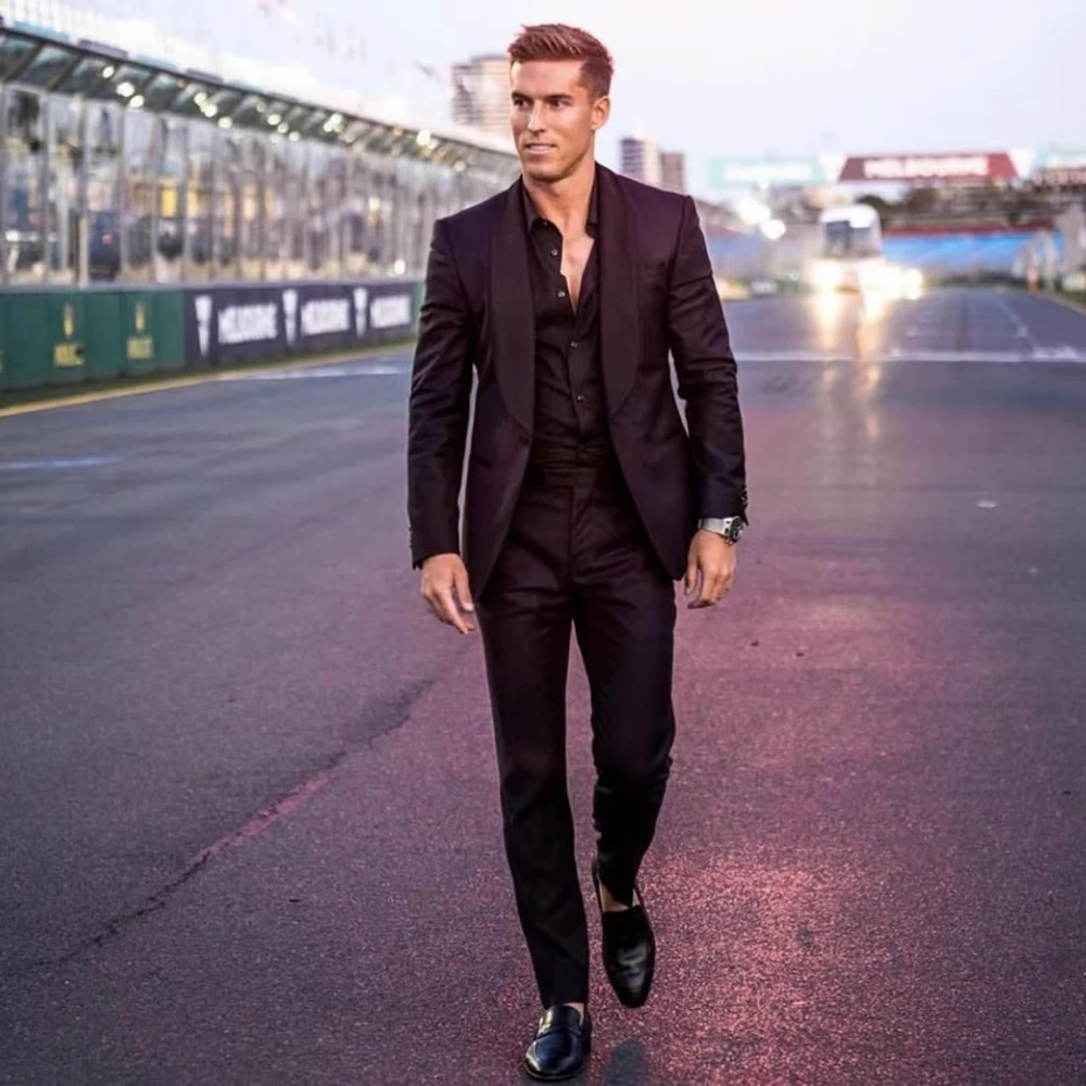 2023 New Fashion Men Wedding Suits Black Shawl Lapel Business Casual Formal Costume Homme Slim Fit 2 Pcs Set Jacket Pants
2023 New Fashion Men Wedding Suits Black Shawl Lapel Business Casual Formal Costume Homme Slim Fit 2 Pcs Set Jacket Pants