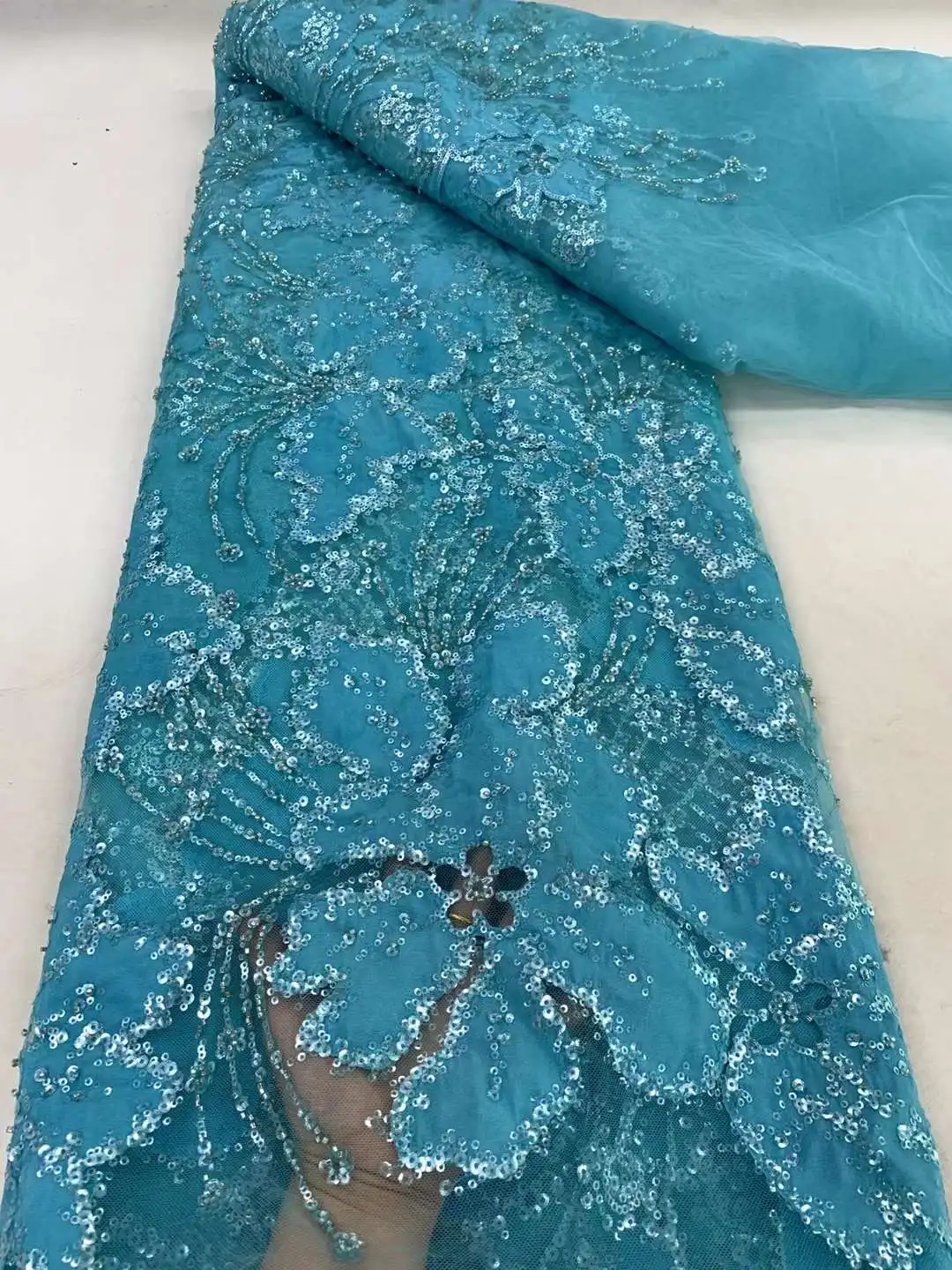 African Beaded Lace Fabric 2024 High Quality Mesh Lace Embroidered French Sequins Fabric For Sewing Evening Dress Women ZX
African Beaded Lace Fabric 2024 High Quality Mesh Lace Embroidered French Sequins Fabric For Sewing Evening Dress Women ZX