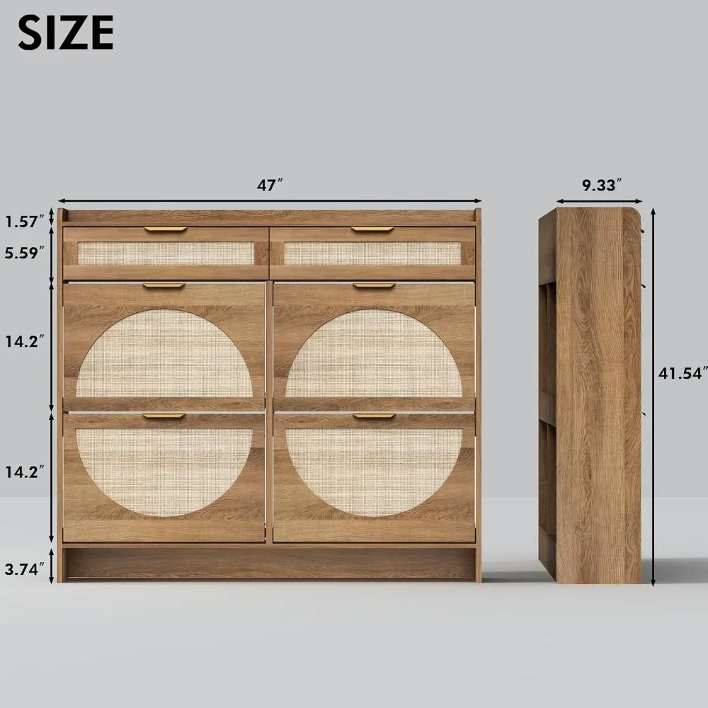 4 Flip Drawers & 2 Drawers, Freestanding Organizer for Front Door Entrance, Hidden Narrow Shoe
4 Flip Drawers & 2 Drawers, Freestanding Organizer for Front Door Entrance, Hidden Narrow Shoe