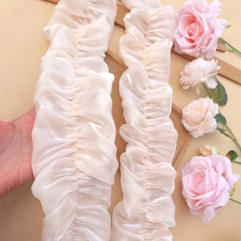 20Yards Pleated Lace Ribbon Ruffle Trim For Lolita Dress Decoration Curtain Bag DIY Crafts Material Home Decor Fabric
20Yards Pleated Lace Ribbon Ruffle Trim For Lolita Dress Decoration Curtain Bag DIY Crafts Material Home Decor Fabric