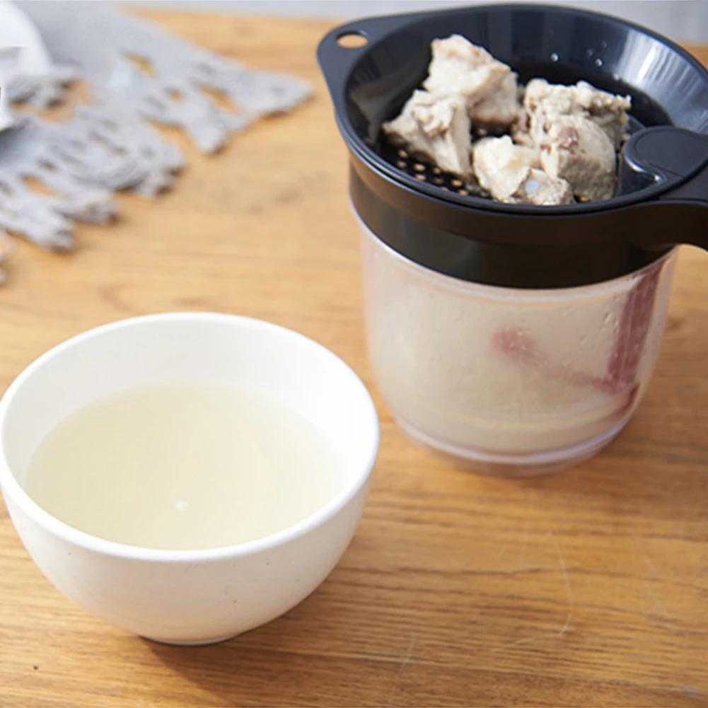 Сепаратор жира для приготовления пищи с нижним высвобождением, ситечки для жира, многофункциональный пластиковый сепаратор жира, креативный кухонный инструмент
Сепаратор жира для приготовления пищи с нижним высвобождением, ситечки для жира, многофункциональный пластиковый сепаратор жира, креативный кухонный инструмент