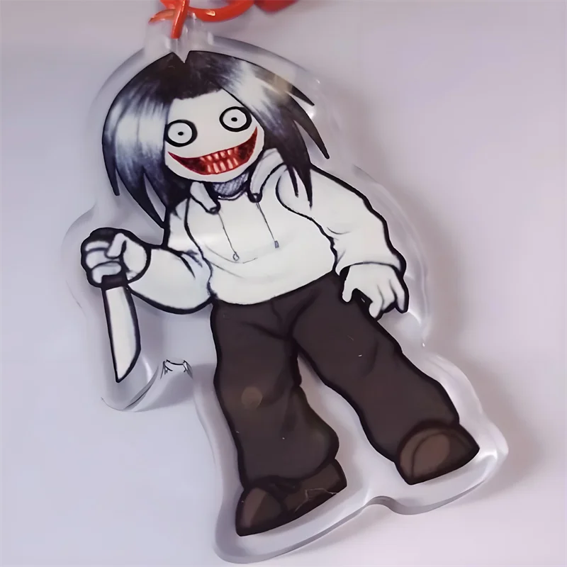 Creepypasta Jeff the Killer Cosplay Key Chain Acrylic Keychain Horror Figure Ornament Pendant Keyring Accessory Props
Creepypasta Jeff the Killer Cosplay Key Chain Acrylic Keychain Horror Figure Ornament Pendant Keyring Accessory Props