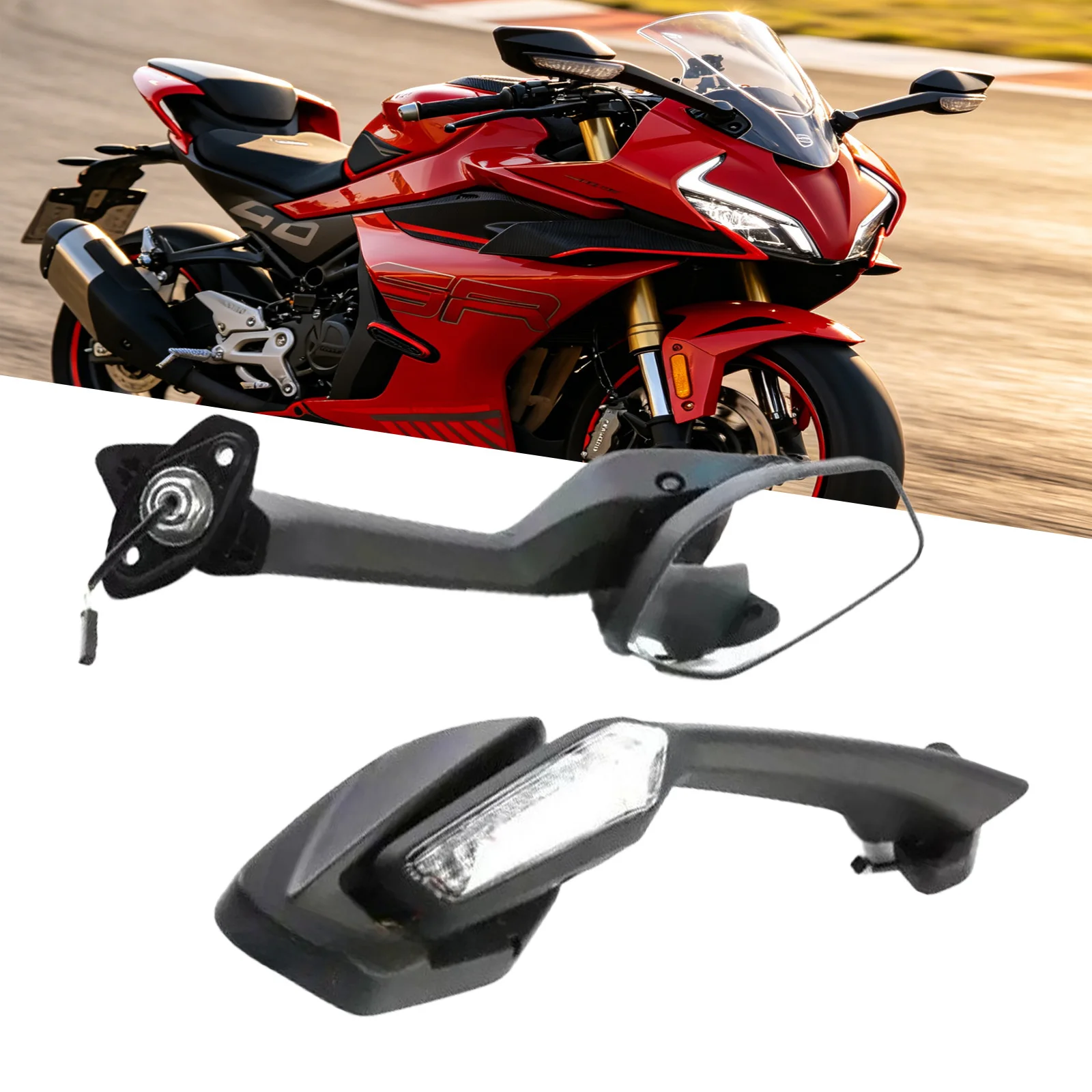 For CFMOTO 500SR CF500-11 Original Motorcycle Rearview Mirror Genuine Side Mirror Reflector Accessories Rearview Mirror Assembly
For CFMOTO 500SR CF500-11 Original Motorcycle Rearview Mirror Genuine Side Mirror Reflector Accessories Rearview Mirror Assembly