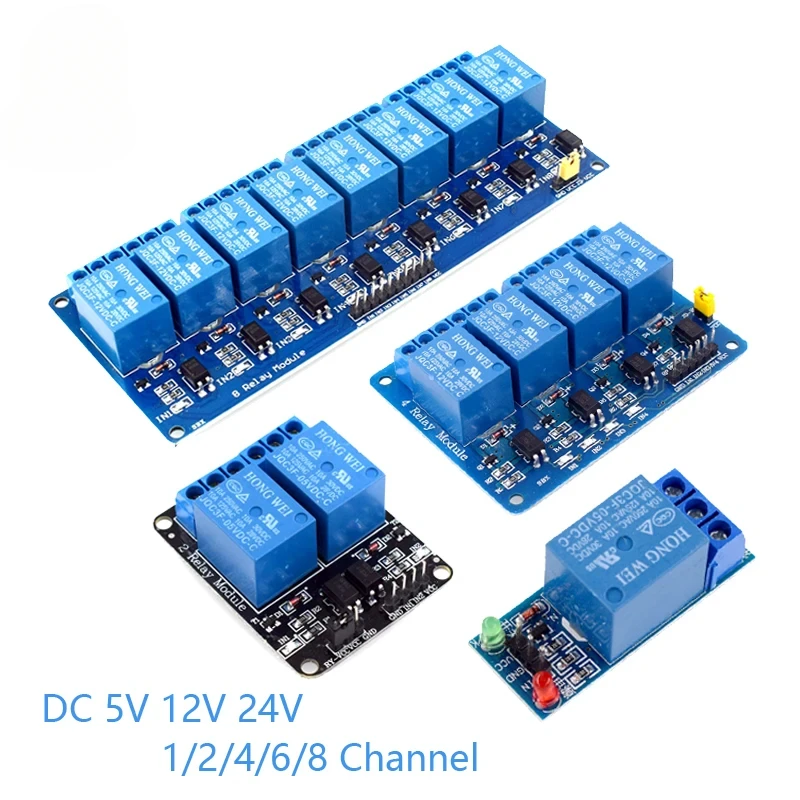 DC 5V 12V 24V 1 2 4 6 8 Channel Relay Module Board Shield with Optocoupler / High and Low Level Trigger for Arduino Raspberry
DC 5V 12V 24V 1 2 4 6 8 Channel Relay Module Board Shield with Optocoupler / High and Low Level Trigger for Arduino Raspberry