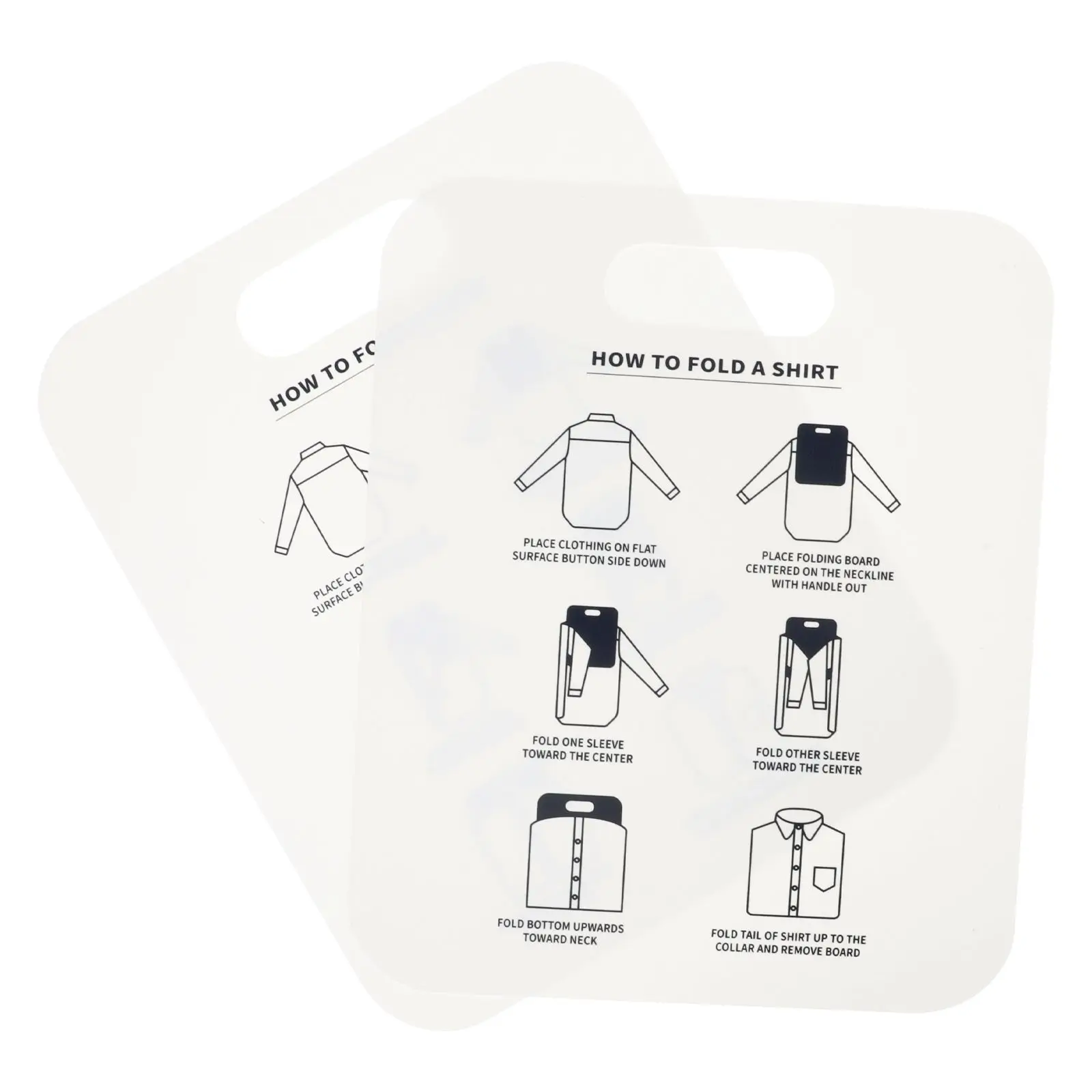 2 Pcs Clothes Folding Board Plastic Portable Shirt Organiser Rack For Sleeve Shirts Collared Shirts Space Saving Laundry
2 Pcs Clothes Folding Board Plastic Portable Shirt Organiser Rack For Sleeve Shirts Collared Shirts Space Saving Laundry