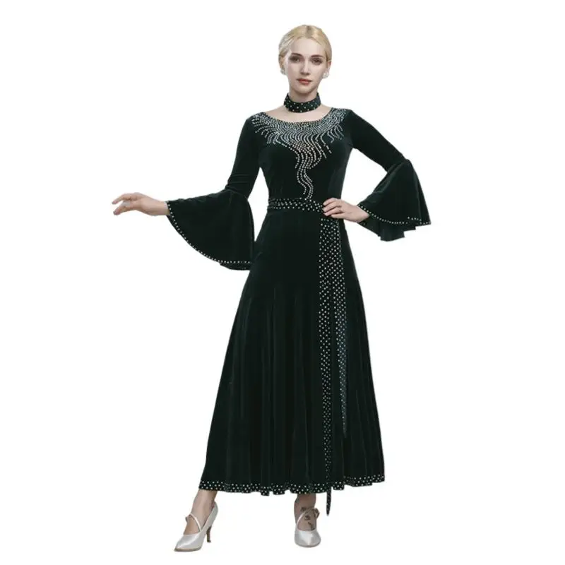 2025 Velvet New Modern Dance National Standard Dance Large Swing Dress Waltz Performance Ballroom Dance Competition Clothes
2025 Velvet New Modern Dance National Standard Dance Large Swing Dress Waltz Performance Ballroom Dance Competition Clothes
