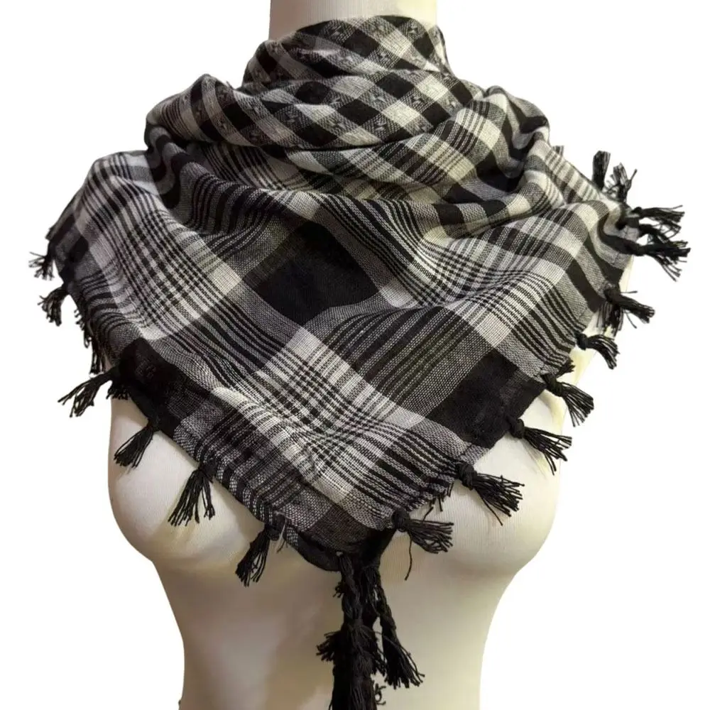 Arabic Scarf Large Size Arab Shemagh with Tassel Wrap Style Keffiyeh Scarf Head Neck Scarf Arab Tradition
Arabic Scarf Large Size Arab Shemagh with Tassel Wrap Style Keffiyeh Scarf Head Neck Scarf Arab Tradition