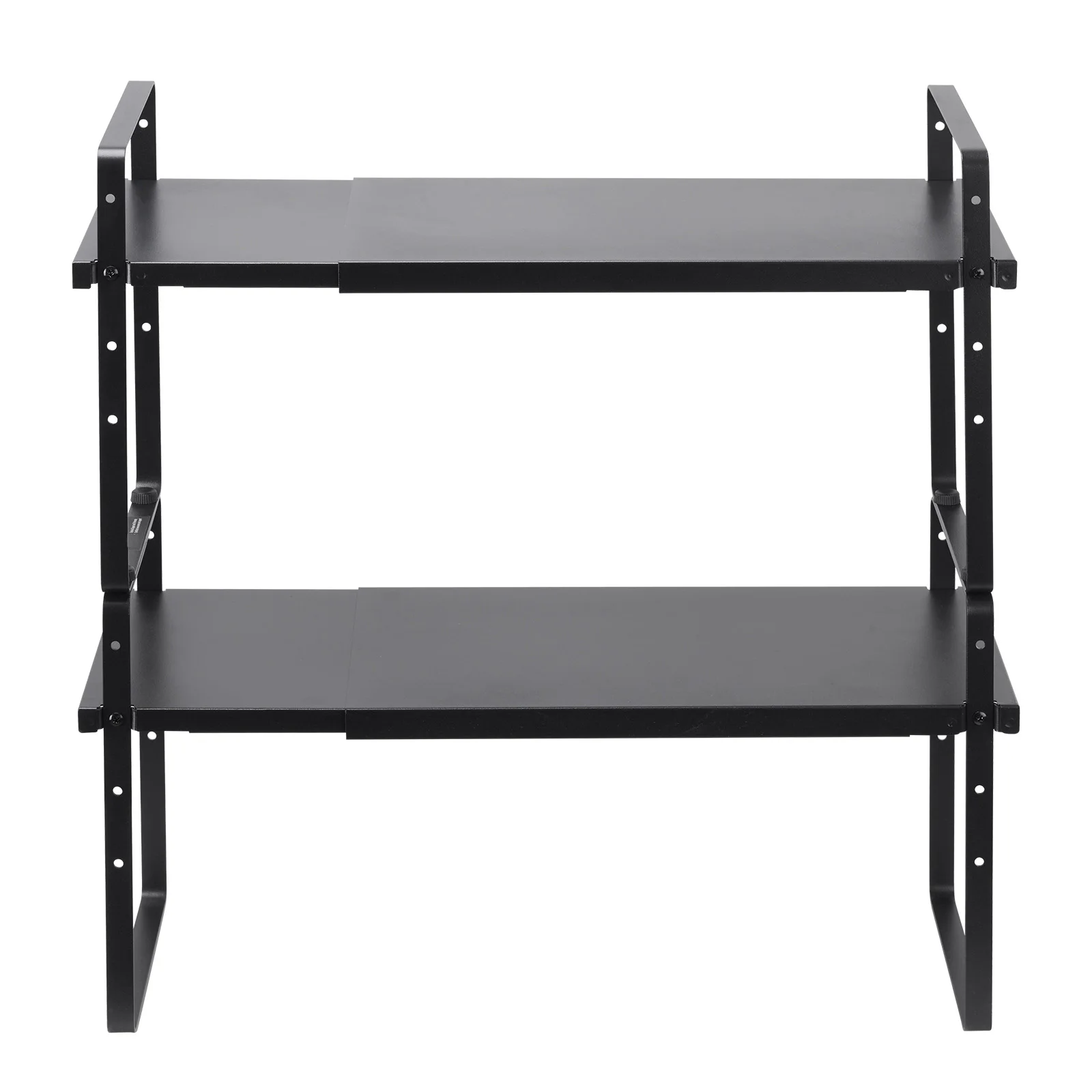 Black Expandable Cabinet Organizer, 2-Level Stackable Shelf for Kitchen, Bathroom, Office Storage
Black Expandable Cabinet Organizer, 2-Level Stackable Shelf for Kitchen, Bathroom, Office Storage