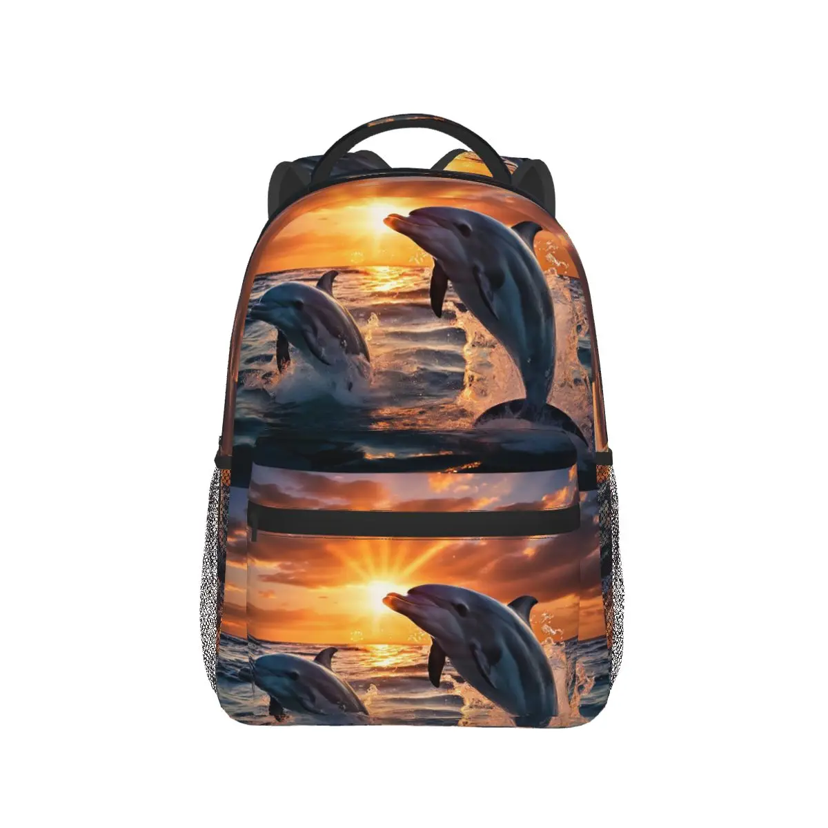 Dolphin The Mischievous Players Of The Ocean Backpack Hot Sale Daypack Kids BookBag School Bag Shoulder Bags for Men Women
Dolphin The Mischievous Players Of The Ocean Backpack Hot Sale Daypack Kids BookBag School Bag Shoulder Bags for Men Women