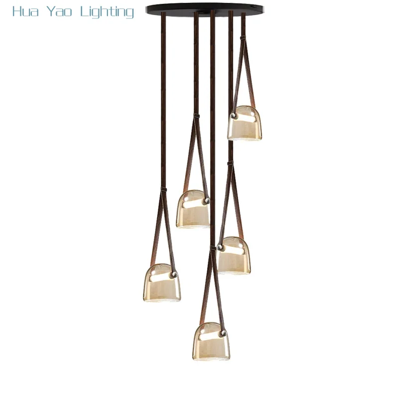 Modern 2025 Leather Belt Ceiling Chandelier Luxury Glass Pendant Light Lustres Home Decor Led Lamps for Dining Room Living Room
Modern 2025 Leather Belt Ceiling Chandelier Luxury Glass Pendant Light Lustres Home Decor Led Lamps for Dining Room Living Room