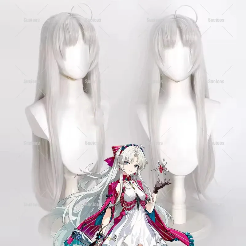 Wuthering Waves Carlotta Montelli Cosplay Wig - Rinascita Silver Gray Long Synthetic Hair (85cm) with Hairnet for Halloween
Wuthering Waves Carlotta Montelli Cosplay Wig - Rinascita Silver Gray Long Synthetic Hair (85cm) with Hairnet for Halloween