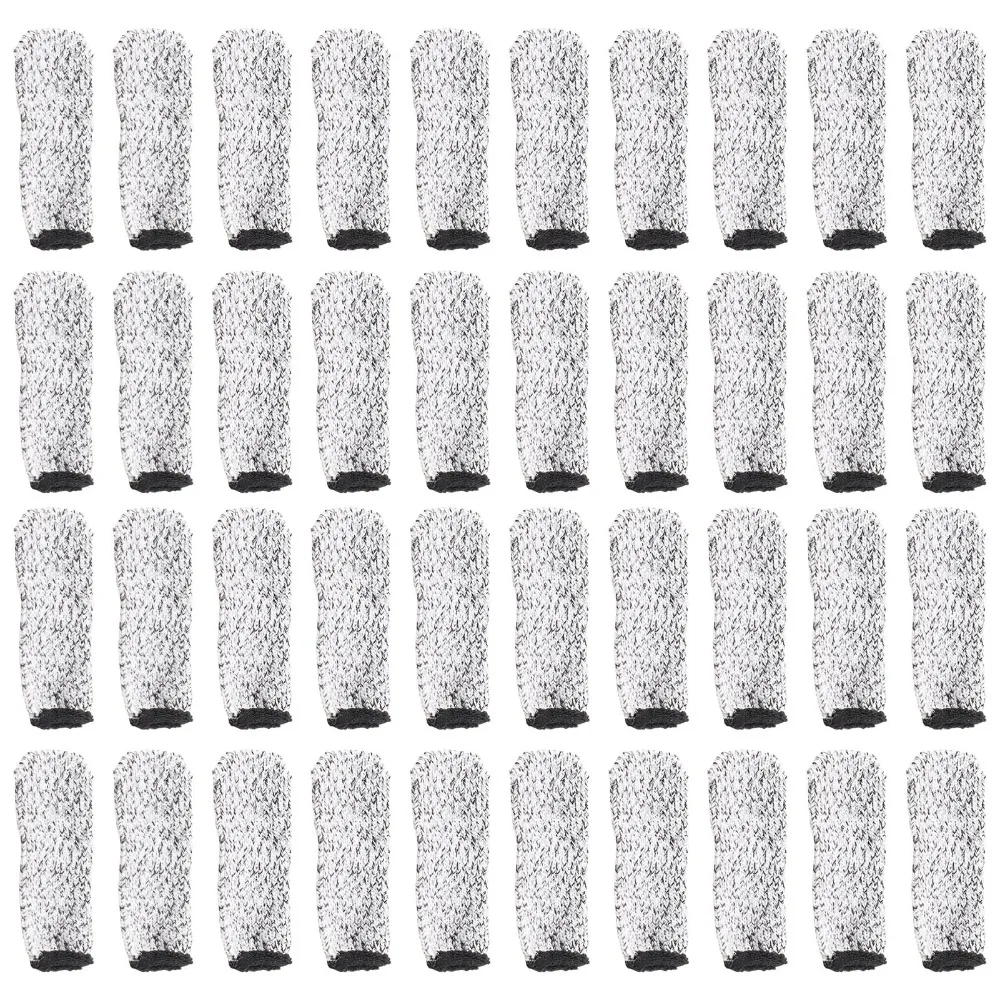 40pcs Polyethylene Fiber Cut Resistant Finger Protectors 5 Levels Cut Proof Breathable Finger Guard Gloves Finger Cots Protector
40pcs Polyethylene Fiber Cut Resistant Finger Protectors 5 Levels Cut Proof Breathable Finger Guard Gloves Finger Cots Protector