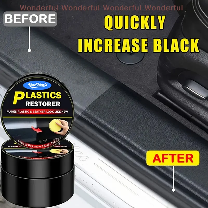 Auto Cleaning Car Plastic Restorer Back to Black Gloss Leather Polish And Coating Renovator - Glossy Finish
Auto Cleaning Car Plastic Restorer Back to Black Gloss Leather Polish And Coating Renovator - Glossy Finish