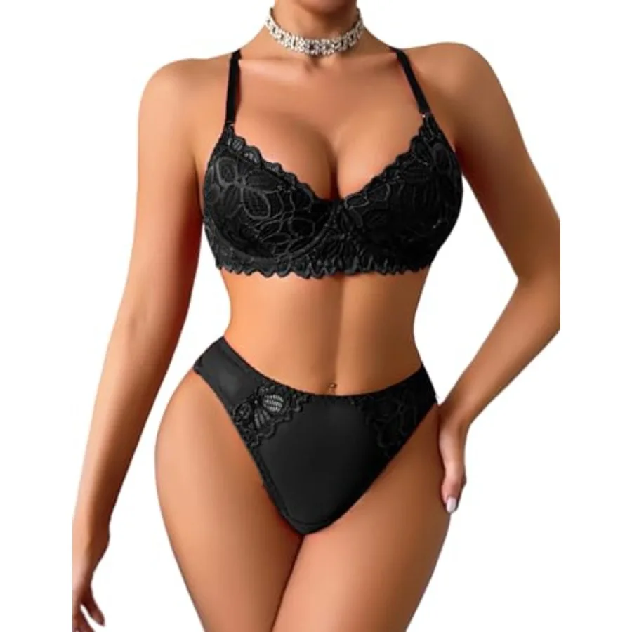 Avidlove Lingerie for Women 2 Pieces Lingerie Set Lace Bra and Panty Sets Sexy Babydoll Underwear
Avidlove Lingerie for Women 2 Pieces Lingerie Set Lace Bra and Panty Sets Sexy Babydoll Underwear