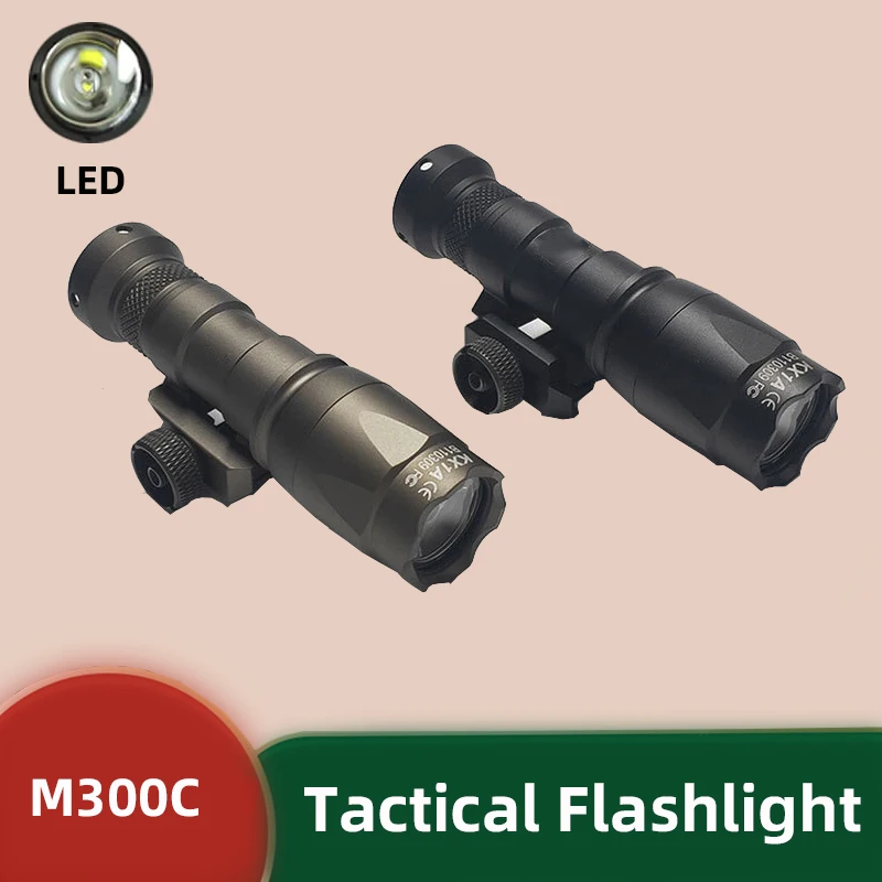 Hunting M300C Compact LED Flashlight Scout Light Weapon Light with Control Pressure Switch Fit 20 mm Rail
Hunting M300C Compact LED Flashlight Scout Light Weapon Light with Control Pressure Switch Fit 20 mm Rail