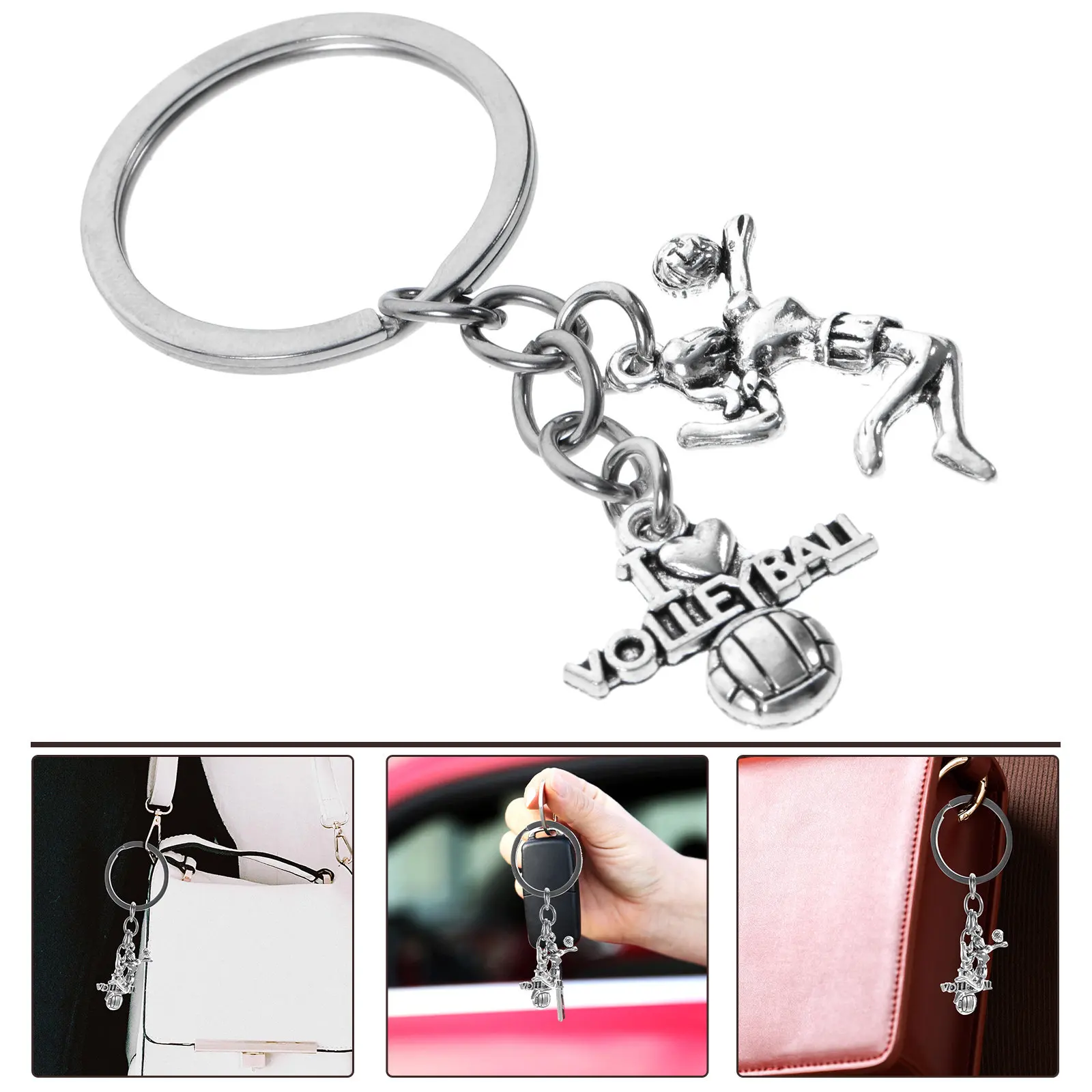 Compact Volleyball Keychain Zinc Alloy Creative Sports Themed Key Chain for Keys Bags Cars Hanging Decoration Multi Function Bag
Compact Volleyball Keychain Zinc Alloy Creative Sports Themed Key Chain for Keys Bags Cars Hanging Decoration Multi Function Bag
