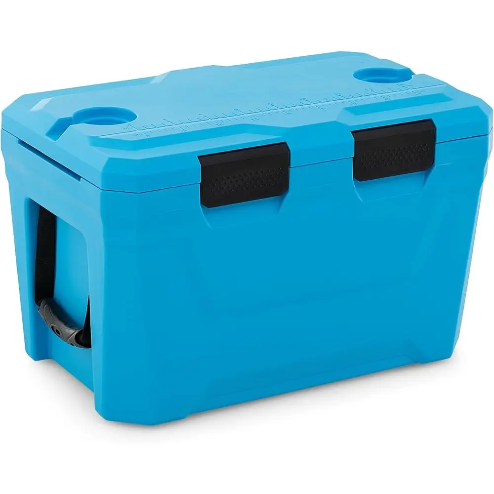 Portable Insulated Cooler with Cup Holders, Bottle Opener, and Drain Plug for 3-Day Ice, Ideal for Outdoors, Beach, Camping, and
Portable Insulated Cooler with Cup Holders, Bottle Opener, and Drain Plug for 3-Day Ice, Ideal for Outdoors, Beach, Camping, and