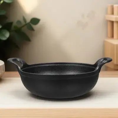 Round Bottom Cast Iron Skillet Smooth Non-Stick Cooking Pot for Frying Stewing Soup Korean Style Iron Cookware
Round Bottom Cast Iron Skillet Smooth Non-Stick Cooking Pot for Frying Stewing Soup Korean Style Iron Cookware