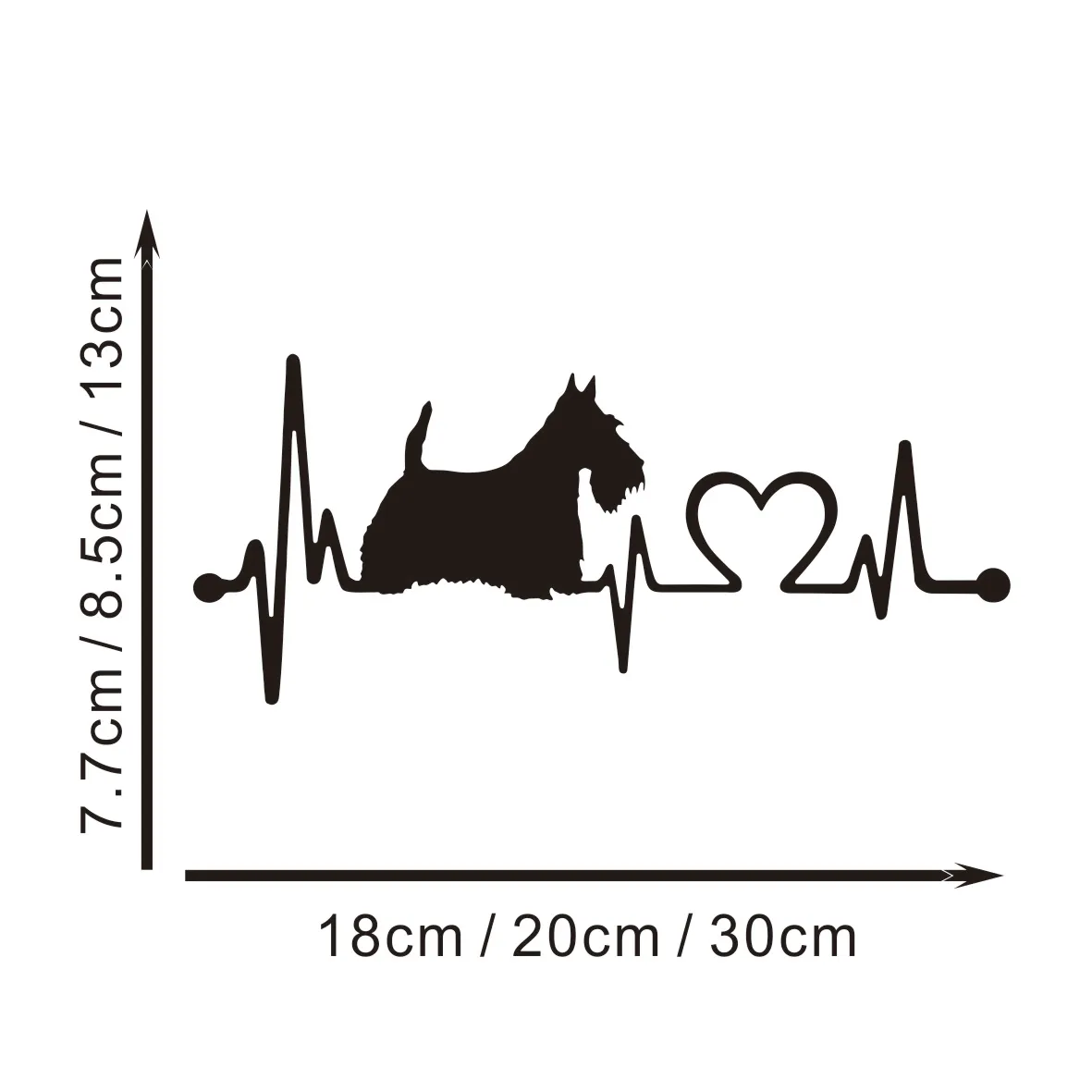 Cute Scottish Terrier Car Decal - Heartbeat Dog Cartoon Vinyl Sticker | Waterproof Animal Decor
Cute Scottish Terrier Car Decal - Heartbeat Dog Cartoon Vinyl Sticker | Waterproof Animal Decor