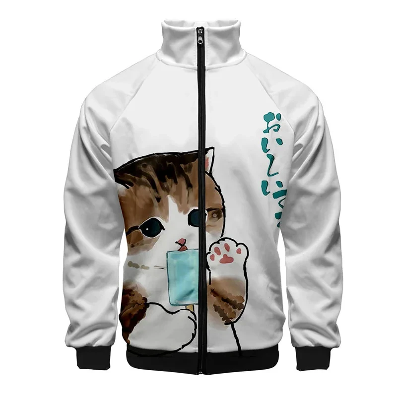 New Cute Cat Pattern 3D Jacket Men Women Harajuku Hip Hop New White Hoodies Casual Stand Collar Zipper Sweatshirt Coat Clothing
New Cute Cat Pattern 3D Jacket Men Women Harajuku Hip Hop New White Hoodies Casual Stand Collar Zipper Sweatshirt Coat Clothing