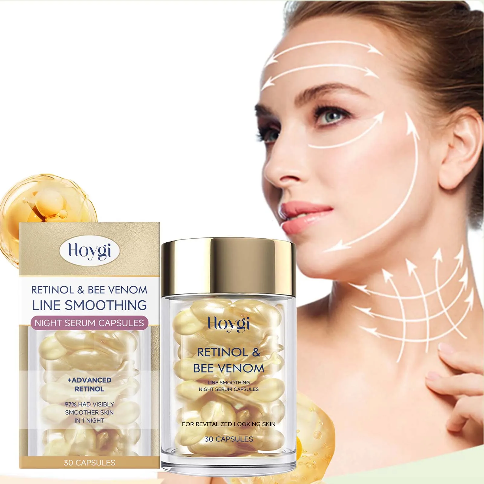 Retinol Bee Venom Facial Capsules Firming Skin Gently Moisturizes Improving Skin Quality Smoothing Moisturizing Capsules Care
Retinol Bee Venom Facial Capsules Firming Skin Gently Moisturizes Improving Skin Quality Smoothing Moisturizing Capsules Care