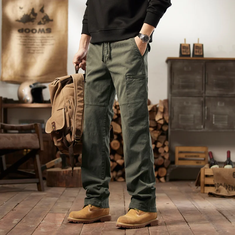 Men's Functional Tactical Pants Pure Cotton Wear-Resistant Straight Leg Multi-Pocket Casual Work Pants for Autumn Outdoor
Men's Functional Tactical Pants Pure Cotton Wear-Resistant Straight Leg Multi-Pocket Casual Work Pants for Autumn Outdoor