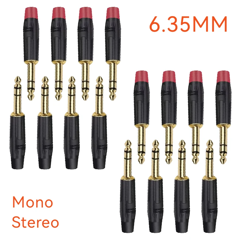 Mono Stereo Solder Type Connector for Guitar Microphone Speaker Cable 6.35mm Audio Plug
Mono Stereo Solder Type Connector for Guitar Microphone Speaker Cable 6.35mm Audio Plug