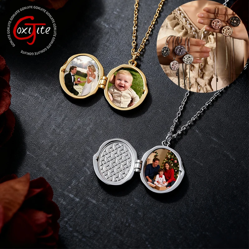 Goxijite Retro Style Colorful Oil Drop Opening Closing Photo Frame Necklace Custom Photo Round Shape Necklaces Women Men Gift
Goxijite Retro Style Colorful Oil Drop Opening Closing Photo Frame Necklace Custom Photo Round Shape Necklaces Women Men Gift