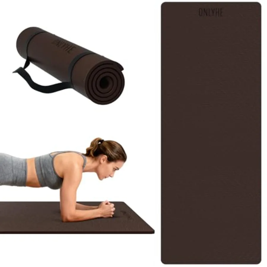 Yoga Mat Extra thick 8mm Exercise mat, Soft Lightweight TPE Fitness Mat with strap, High Elasticity, Anti-fatigue, non-slip mat
Yoga Mat Extra thick 8mm Exercise mat, Soft Lightweight TPE Fitness Mat with strap, High Elasticity, Anti-fatigue, non-slip mat