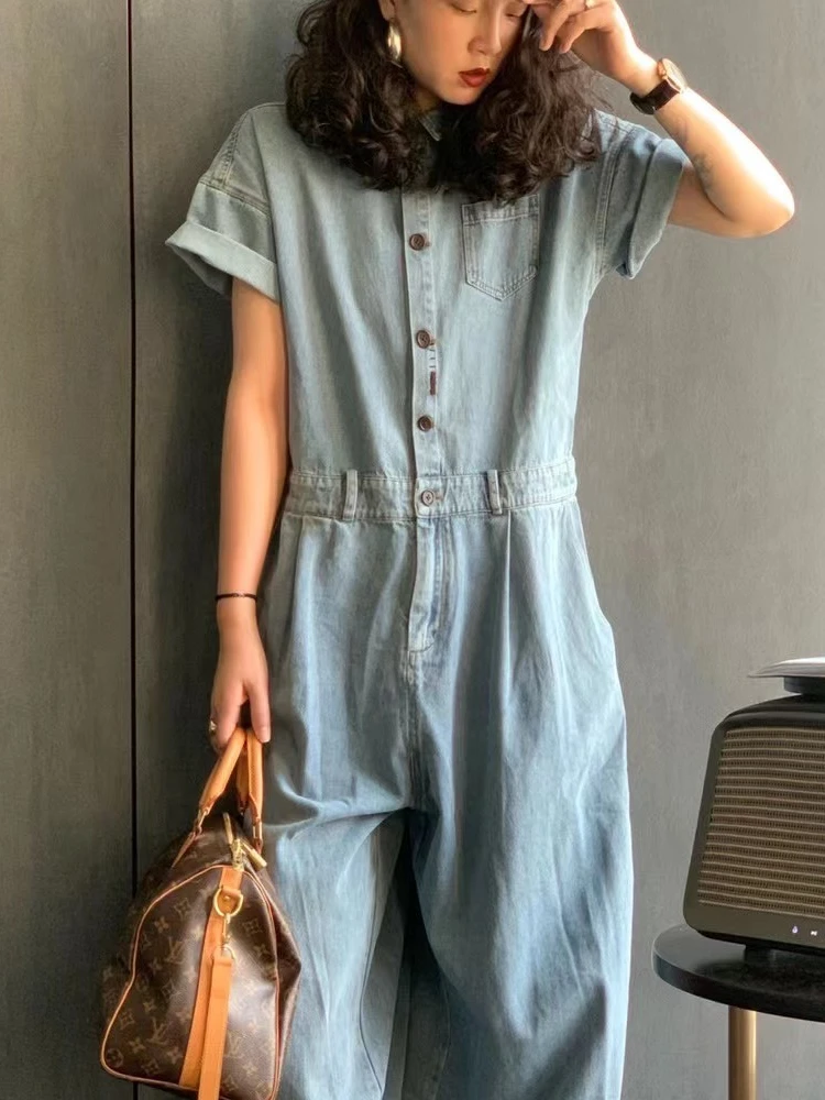 Mu Chujian Original Artistic Casual Loose ort Sve Onesie Cotton Commute Sle Low Waist Long Pants Spring New Arrival
Mu Chujian Original Artistic Casual Loose ort Sve Onesie Cotton Commute Sle Low Waist Long Pants Spring New Arrival