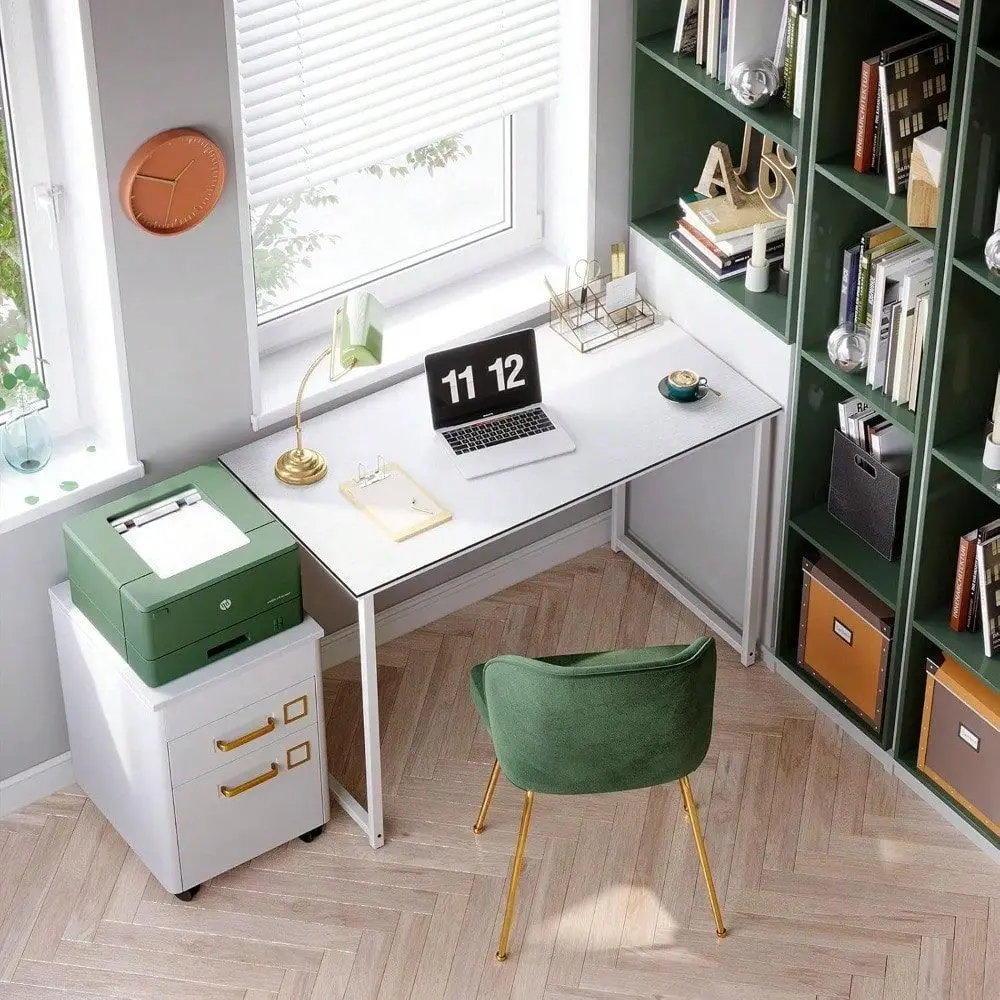 Inches Computer Desk For Small Spaces, Study Table For Home Office, Writing Desk With Headphone Hooks, Black
Inches Computer Desk For Small Spaces, Study Table For Home Office, Writing Desk With Headphone Hooks, Black