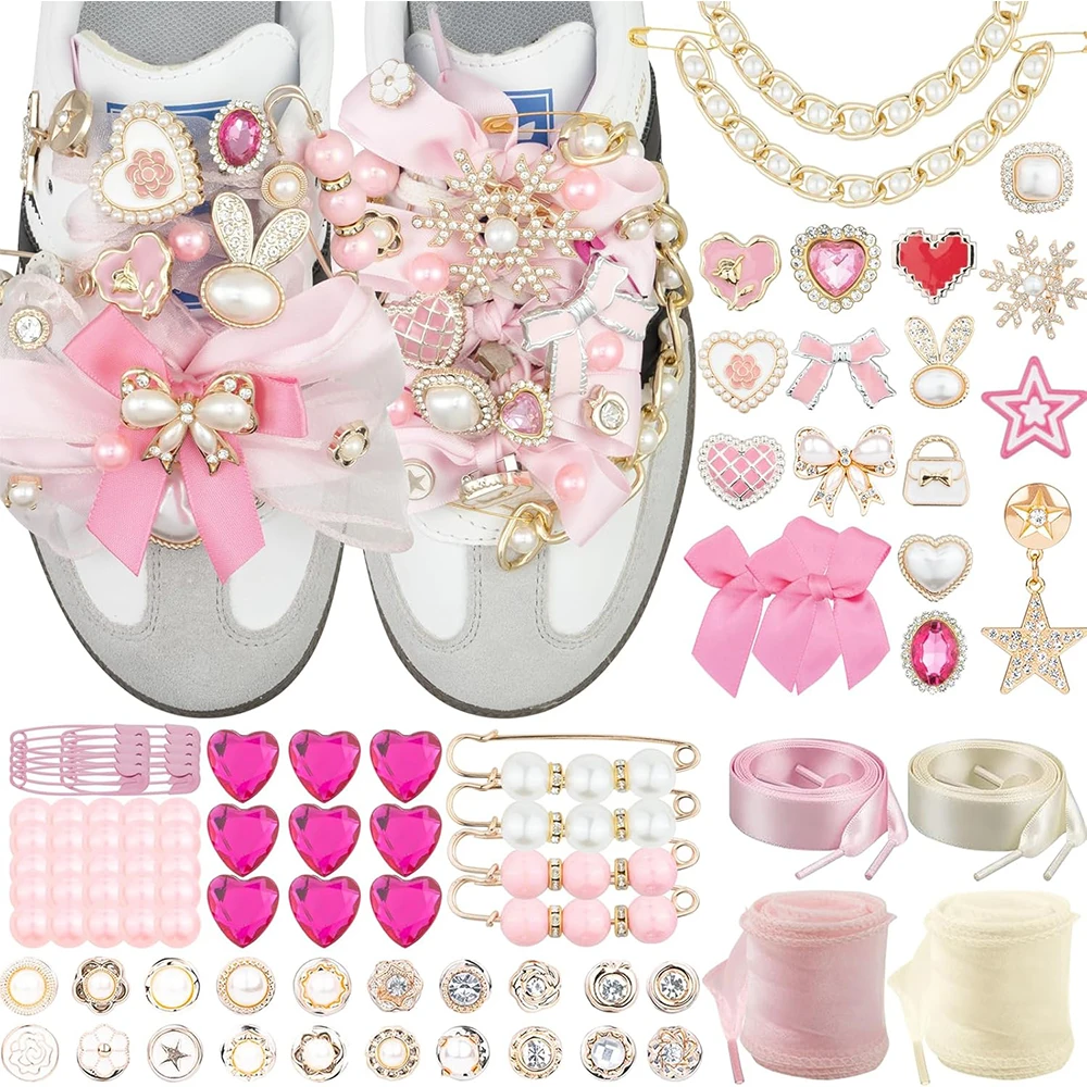 95 Pcs Women's Shoe Charms for Sneakers, Junk Sock Charm Kit with Charms and Shoelaces,DIY Sock/Shoe Accessories
95 Pcs Women's Shoe Charms for Sneakers, Junk Sock Charm Kit with Charms and Shoelaces,DIY Sock/Shoe Accessories