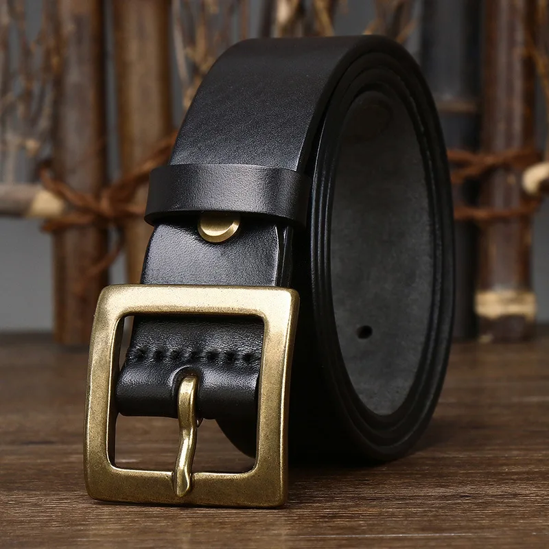 3.8CM Genuine Leather Cowhide Belt Fashion High Quality Genuine Leather Men Belt Copper Buckle Strap for Male Luxury Retro Belt
3.8CM Genuine Leather Cowhide Belt Fashion High Quality Genuine Leather Men Belt Copper Buckle Strap for Male Luxury Retro Belt