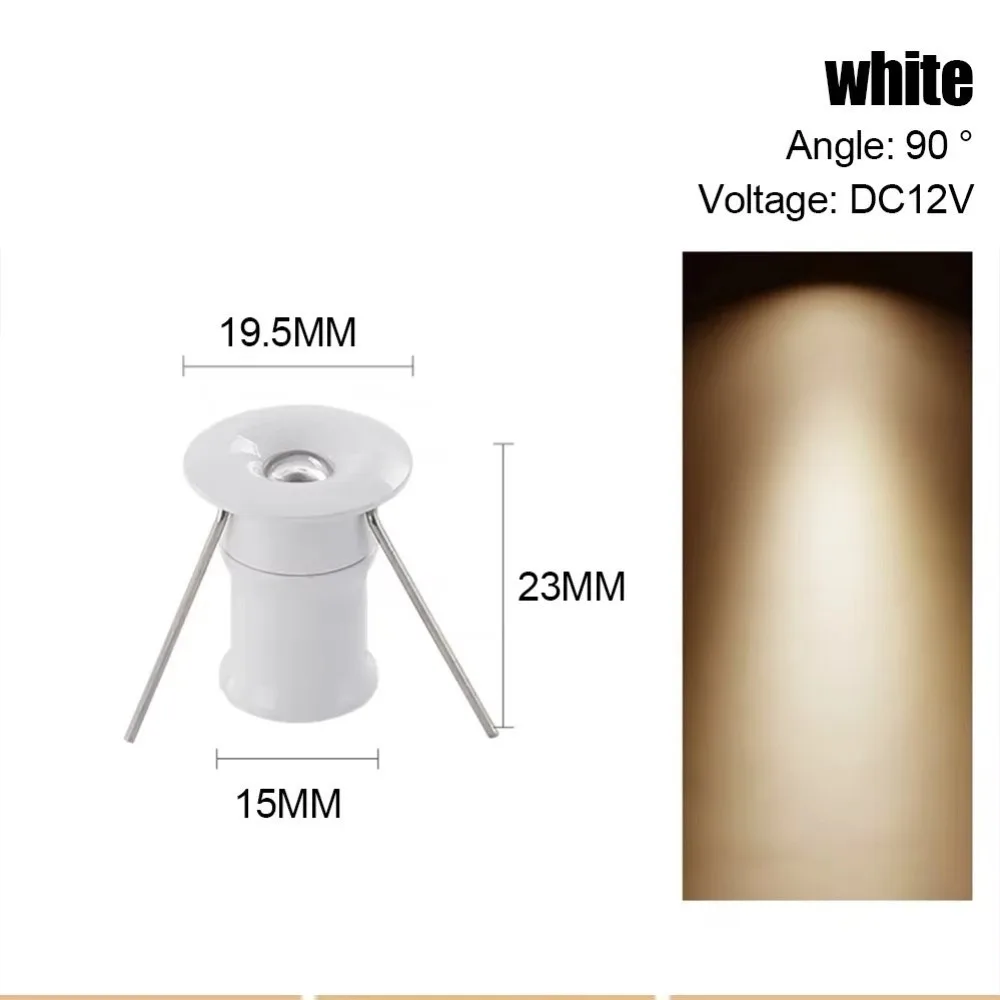 Durable 1W Power Mini LED Spotlight DC12V 3000K Warm Light Ceiling Lamp Spot Lights Indoor Lighting
Durable 1W Power Mini LED Spotlight DC12V 3000K Warm Light Ceiling Lamp Spot Lights Indoor Lighting