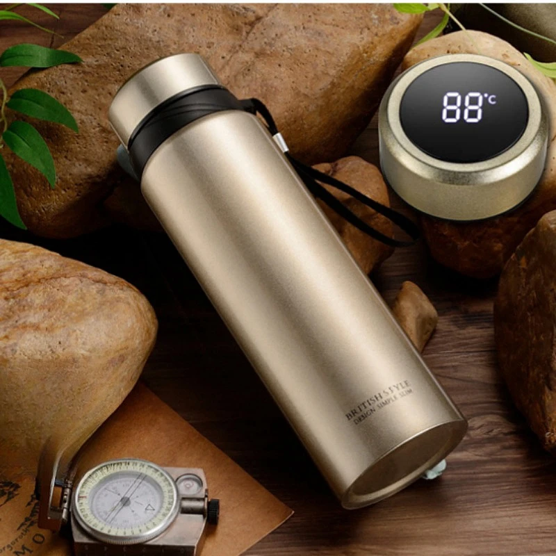 304 Stainless Steel Thermos Cup with Intelligent Display Temperature Large Capacity Water Bottle Insulated Sublimation Tumbler
304 Stainless Steel Thermos Cup with Intelligent Display Temperature Large Capacity Water Bottle Insulated Sublimation Tumbler