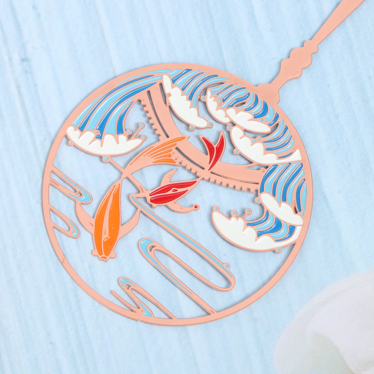 Metal Bookmark Lightweight Copper Cord Bookmarks Ideal Readers Students Gifts Koi Carp Glossy TasselsDecoration
Metal Bookmark Lightweight Copper Cord Bookmarks Ideal Readers Students Gifts Koi Carp Glossy TasselsDecoration
