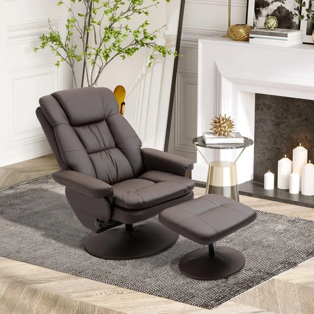 Swivel Recliner with Footstool, PU Leather Recliner with Footstool, Upholstered Recliner and Footstool
Swivel Recliner with Footstool, PU Leather Recliner with Footstool, Upholstered Recliner and Footstool
