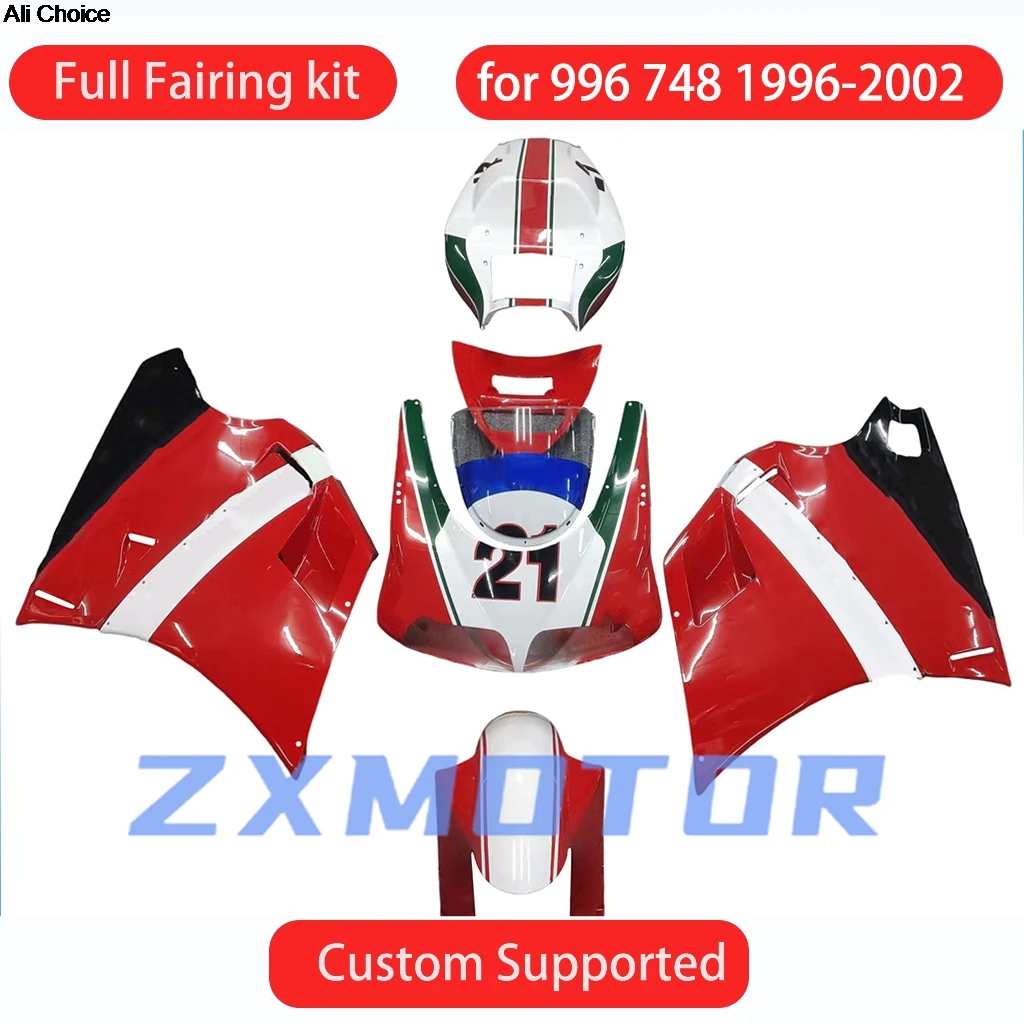 Для DUCATI 748 1996, 1997, 1998, 1999, 2000, 2001, 2002, обтекатели для мотоцикла 996 96-02, бесплатный индивидуальный комплект обтекателей послепродажного обслуживания
Для DUCATI 748 1996, 1997, 1998, 1999, 2000, 2001, 2002, обтекатели для мотоцикла 996 96-02, бесплатный индивидуальный комплект обтекателей послепродажного обслуживания