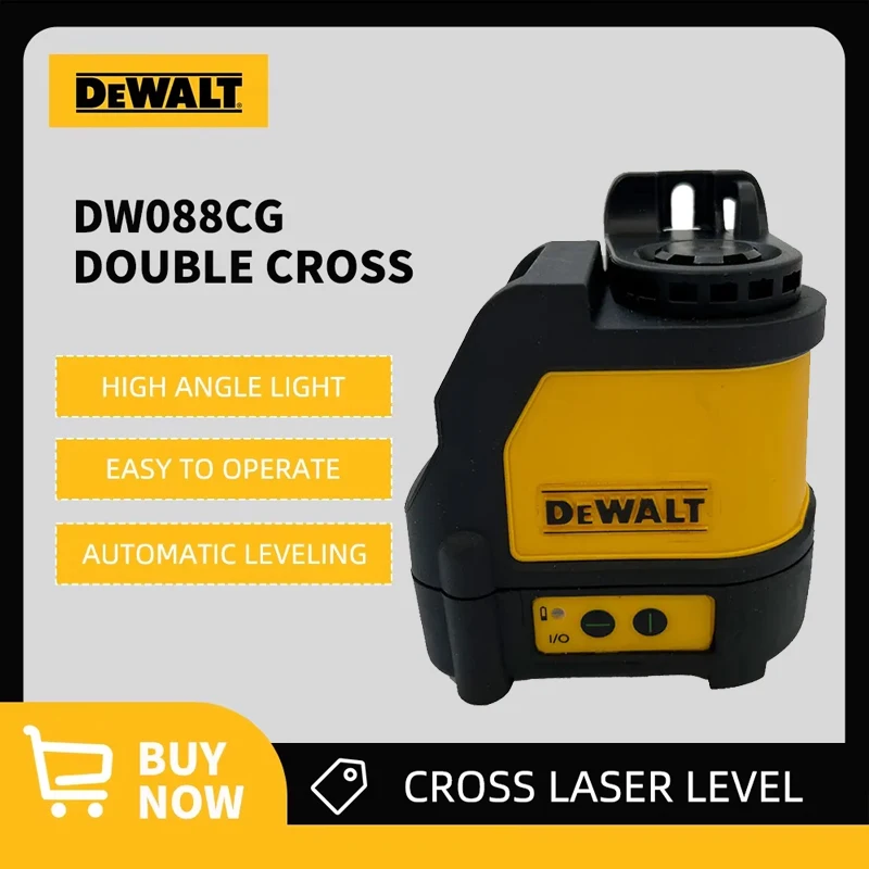 DEWALT DW088CG Laser Level 2-Line High Precision Cross Green Light Automatic Alignment Rechargeable Portable Laser Level Tool
DEWALT DW088CG Laser Level 2-Line High Precision Cross Green Light Automatic Alignment Rechargeable Portable Laser Level Tool