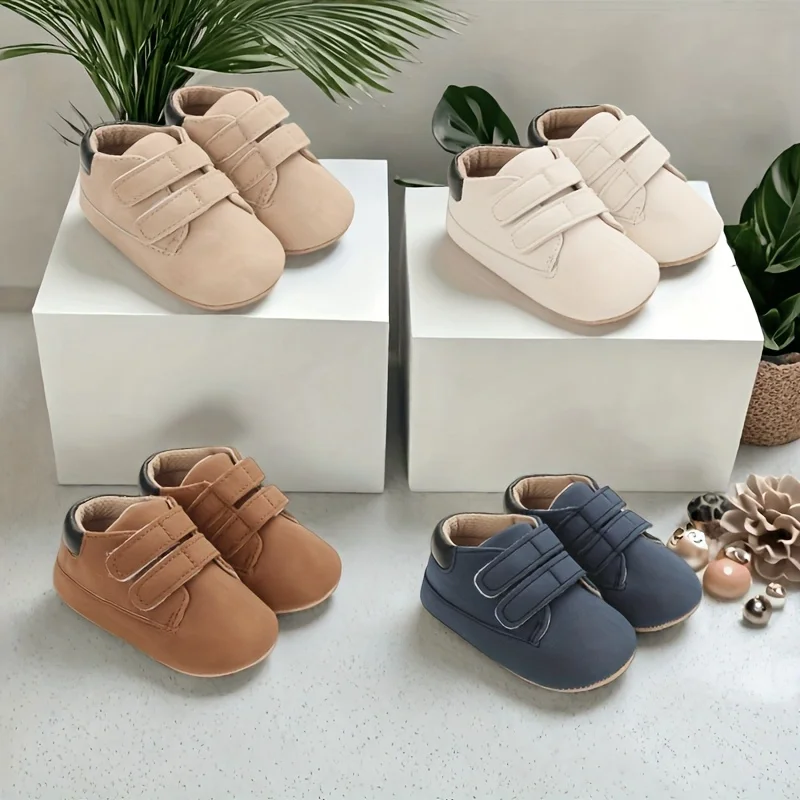 Baby Learning Walk Shoes, Retro Solid Color Velcro Sneakers, Soft Comfort Footwear for Infants 0-18M
Baby Learning Walk Shoes, Retro Solid Color Velcro Sneakers, Soft Comfort Footwear for Infants 0-18M