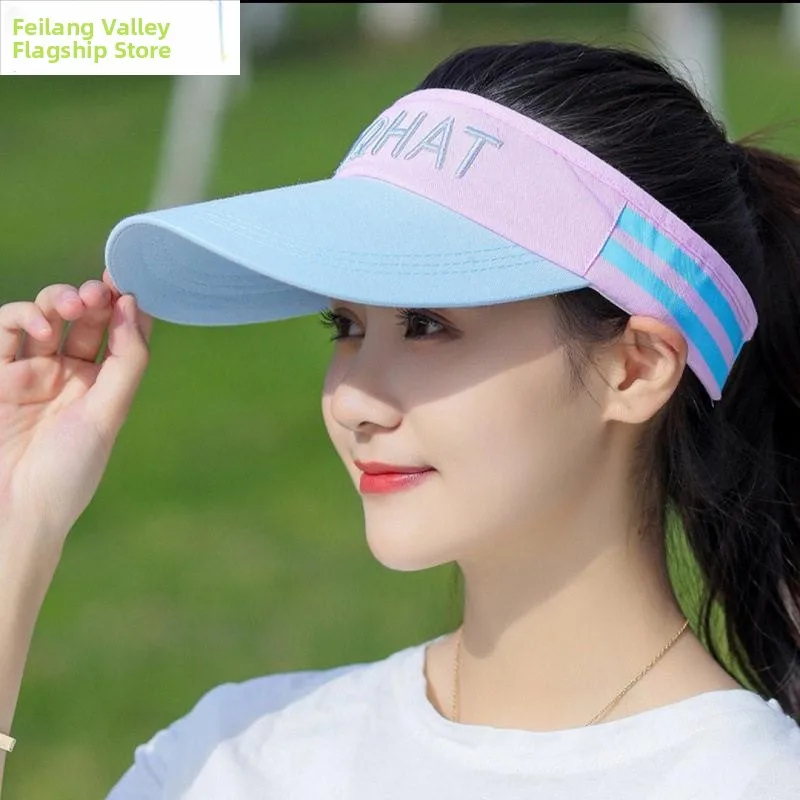 Women's Golf Hat Summer Sun Protection Empty Top Outdoor Sports Running No Top Duckbill Cap Wide Brim Hat Field of View Hat
Women's Golf Hat Summer Sun Protection Empty Top Outdoor Sports Running No Top Duckbill Cap Wide Brim Hat Field of View Hat