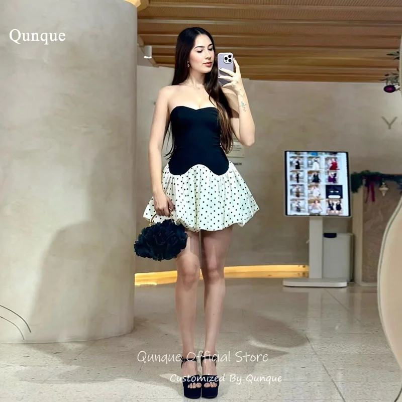Qunque Vintage Polka Dot Birthday Prom Dresses Short A Line Homecoming Dress Satin Sweetheart Cocktail Party Gowns Customized
Qunque Vintage Polka Dot Birthday Prom Dresses Short A Line Homecoming Dress Satin Sweetheart Cocktail Party Gowns Customized