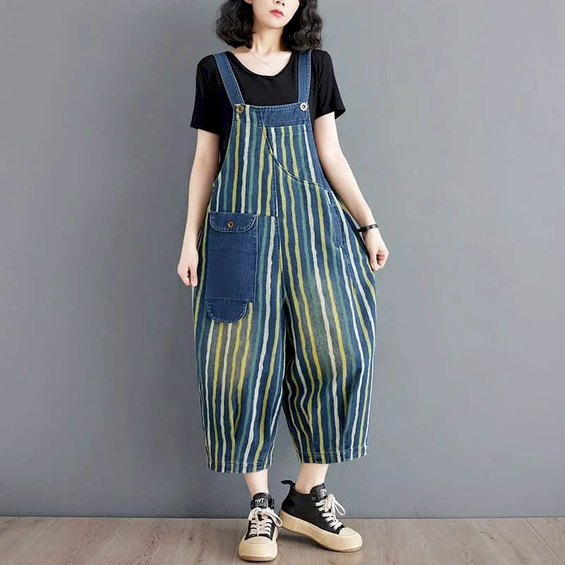 Oversized Denim Jumpsuits Women Korean Style Playsuits Harem Pants Loose Printed Trousers Overalls for Women Clothes One-piece
Oversized Denim Jumpsuits Women Korean Style Playsuits Harem Pants Loose Printed Trousers Overalls for Women Clothes One-piece
