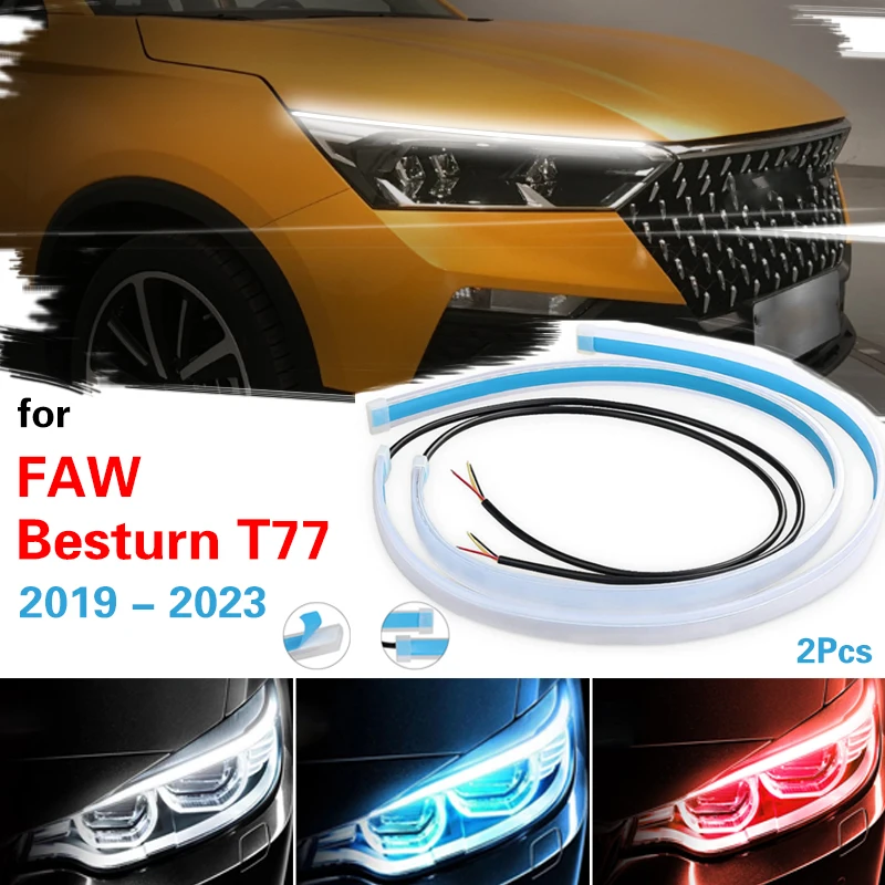 2pcs 12V Car Daytime Running Light Waterproof Flow DRL LED Strip Auto Headlights Turn Signal Lamp For FAW Besturn T77 2019-2023
2pcs 12V Car Daytime Running Light Waterproof Flow DRL LED Strip Auto Headlights Turn Signal Lamp For FAW Besturn T77 2019-2023