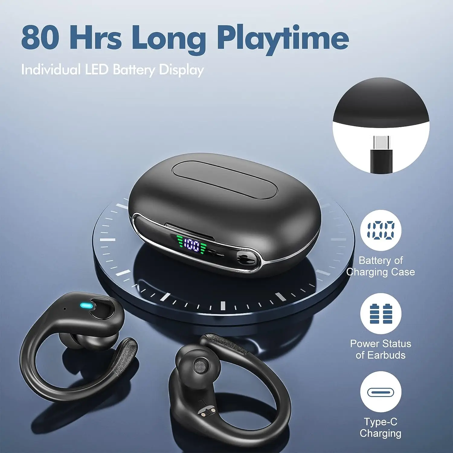 Silnek TWS IPX7 Waterproof in Ear Hook Ultra Light Outdoor Travel Driving Mountain Climbing Wireless Bluetooth Earphone Earbuds
Silnek TWS IPX7 Waterproof in Ear Hook Ultra Light Outdoor Travel Driving Mountain Climbing Wireless Bluetooth Earphone Earbuds