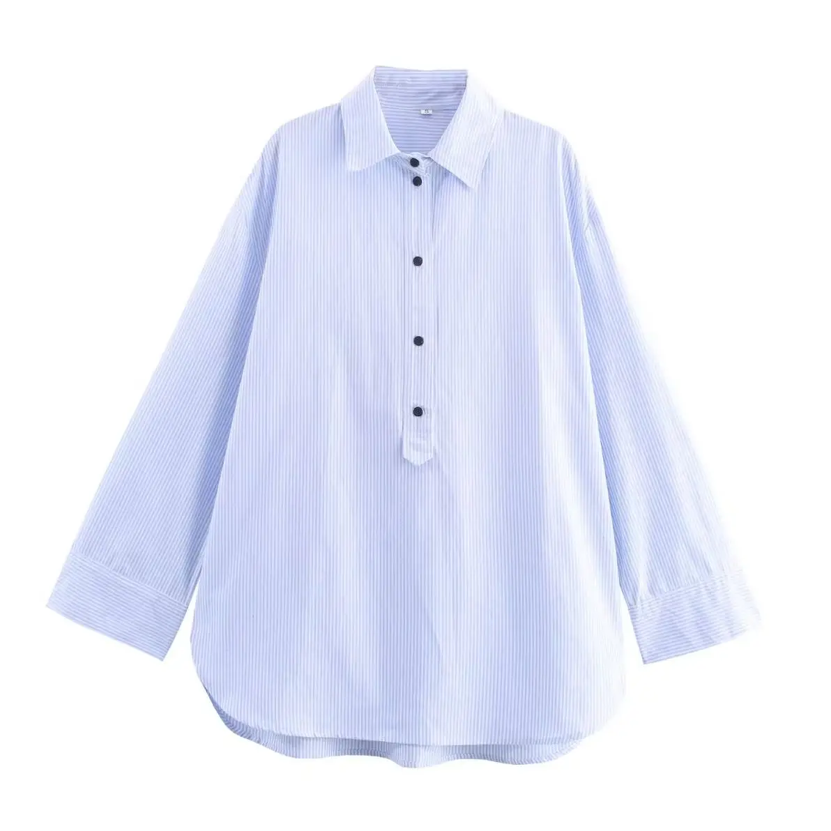 KONDALA 2025 шикарная повседневная полосатая женская рубашка со свободными пуговицами, уличная одежда с длинным рукавом, модная элегантная осенняя женская рубашка большого размера
KONDALA 2025 шикарная повседневная полосатая женская рубашка со свободными пуговицами, уличная одежда с длинным рукавом, модная элегантная осенняя женская рубашка большого размера