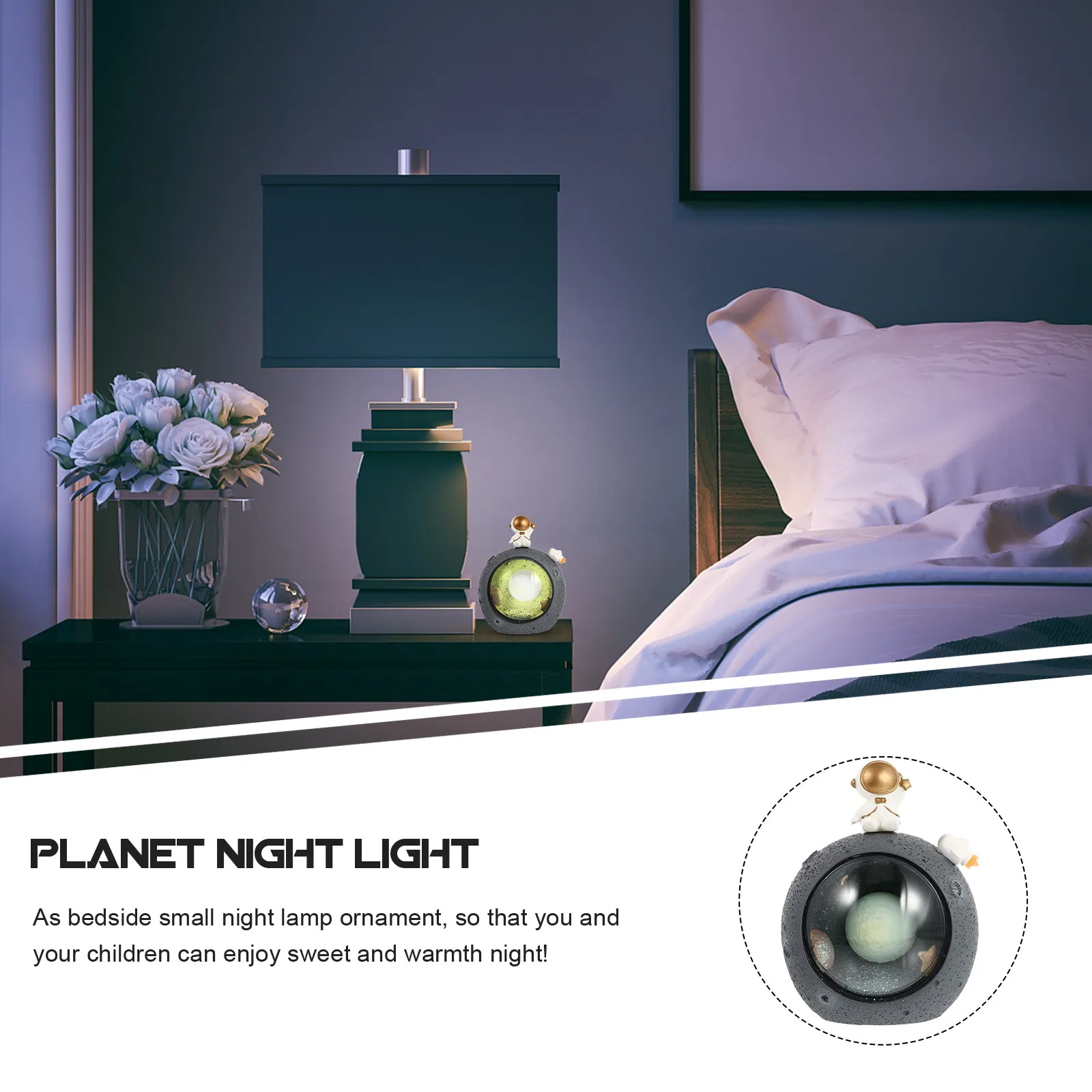 1Pcs Astronaut Planet Small Night Lamp Nordic Design Resin Material Creative Bedroom Night Light Stylish Bedside Lamp Decorative
1Pcs Astronaut Planet Small Night Lamp Nordic Design Resin Material Creative Bedroom Night Light Stylish Bedside Lamp Decorative