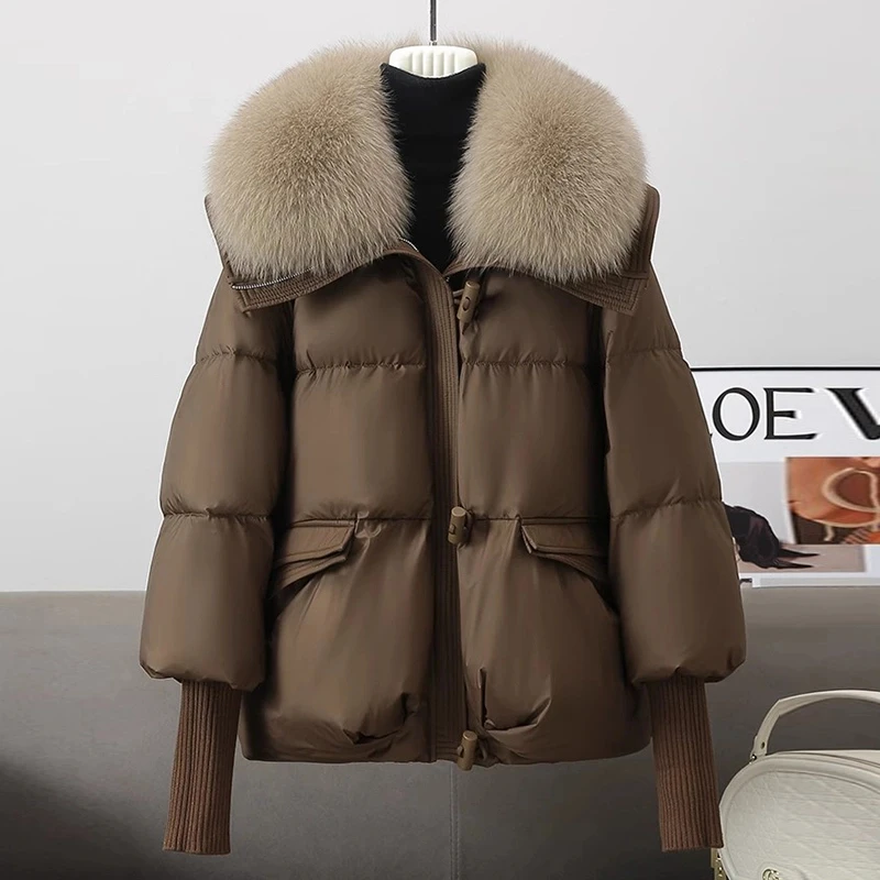 Faionable Thiened Cotton Jaet Women's Winter Outerwear Detachable Fur Collar Loose Fit Korean Sle Commute OL Sle
Faionable Thiened Cotton Jaet Women's Winter Outerwear Detachable Fur Collar Loose Fit Korean Sle Commute OL Sle